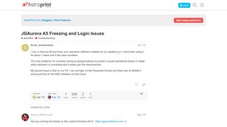 
                            13. JGAurora A5 Freezing and Login Issues - Troubleshooting ...