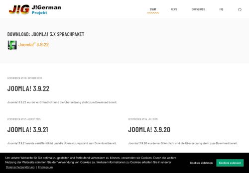 
                            12. J!German - Joomla! auf Deutsch