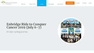 
                            9. JGH Foundation: Enbridge Ride to Conquer Cancer 2019 (July 6-7)