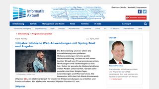 
                            13. JHipster: moderne Web-Anwendungen mit Spring Boot und Angular ...