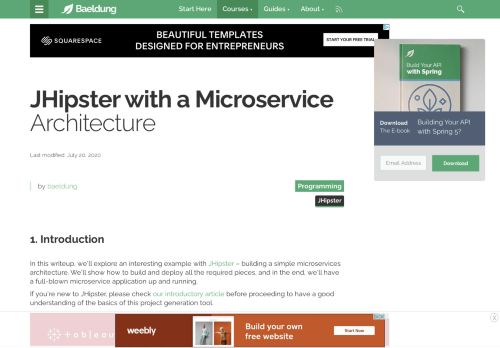 
                            8. JHipster with a Microservice Architecture | Baeldung