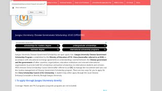 
                            10. Jiangsu University Chinese Government Scholarship 2019  ...