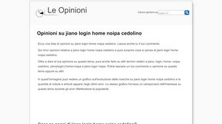 
                            13. Jiano Login Home Noipa Cedolino - Le Opinioni