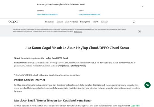 
                            3. Jika Anda gagal masuk ke O-Cloud | OPPO Indonesia