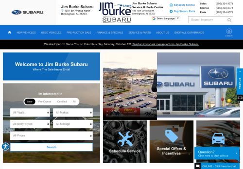 
                            11. Jim Burke Subaru: New Subaru & Used Car Dealer Serving Birmingham