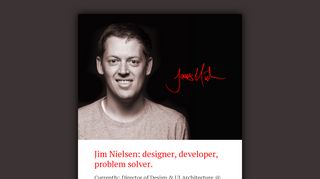 
                            9. Jim Nielsen: designer, developer, problem solver.