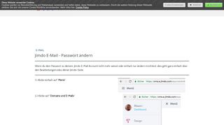
                            10. Jimdo E-Mail - Passwort ändern - J-Hilfe Plus - Die alternative ...