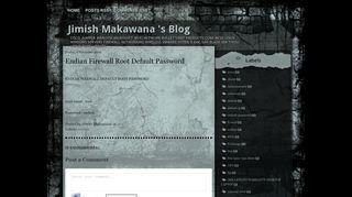 
                            10. Jimish Makawana 's Blog: Endian Firewall Root Default Password