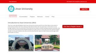 
                            7. Jinan University - China Admissions