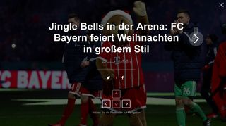 
                            12. Jingle Bells in der Arena: FC Bayern feiert Weihnachten in großem ...