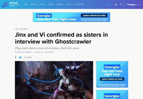 
                            8. Jinx and Vi confirmed as sisters in interview with Ghostcrawler - The ...