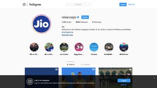 
                            8. Jio (@reliancejio) • Instagram photos and videos