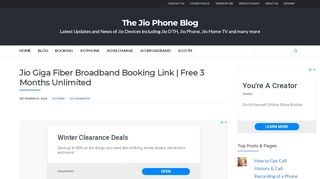 
                            8. Jio Giga Fiber Broadband Booking, Register Link | Free 3 Months ...