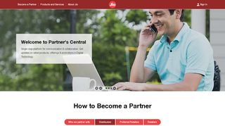 
                            7. Jio Partner Central: Welcome