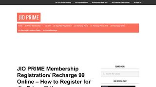 
                            4. JIO PRIME Membership Subscription/Registration Online - How to ...