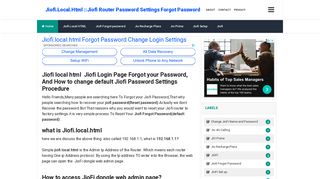 
                            5. Jiofi.local.html Forgot Password Change Login Settings