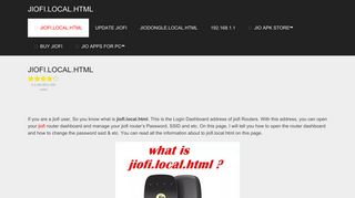 
                            6. JIOFI.LOCAL.HTML : jiofi Login Password Username Change Settings