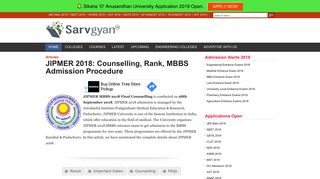 
                            10. JIPMER 2018: Counselling, Rank, MBBS Admission Procedure
