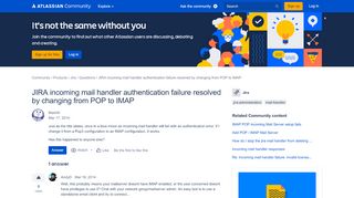 
                            6. JIRA incoming mail handler authentication failure ...