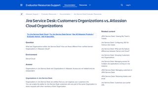 
                            6. Jira Service Desk: Customers Organizations vs. Atlassian Cloud ...