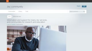 
                            13. Jisc community: Homepage