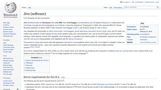 
                            7. Jive (software) - Wikipedia