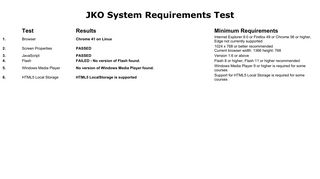 
                            5. JKO System Requirements Test