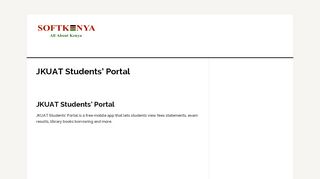 
                            9. JKUAT Students' Portal - InformationCradle