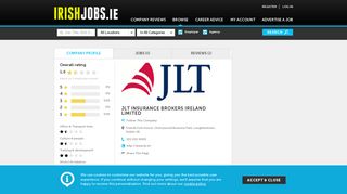 
                            8. JLT Insurance Brokers Ireland Limited Jobs and Reviews on Irishjobs.ie