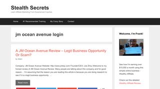 
                            1. jm ocean avenue login | | Stealth Secrets
