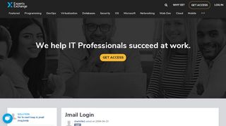 
                            7. Jmail Login - Experts Exchange