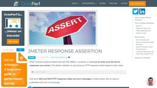 
                            7. JMeter Response Assertion - Jmeter - OctoPerf