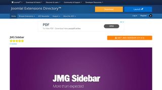 
                            2. JMG Sidebar, by JooMega - Joomla Extension Directory