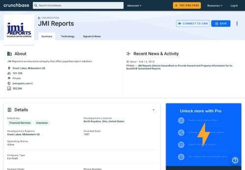 
                            13. JMI Reports | Crunchbase