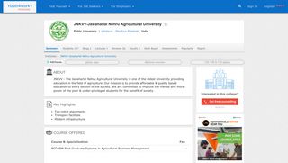 
                            12. JNKVV - Jawaharlal Nehru Agricultural University - Reviews, Students ...