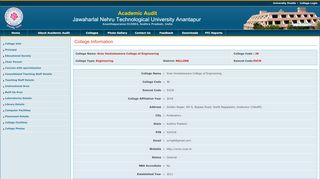 
                            3. JNTU Anantapur Academic and Planning (Affiliated Colleges Portal)