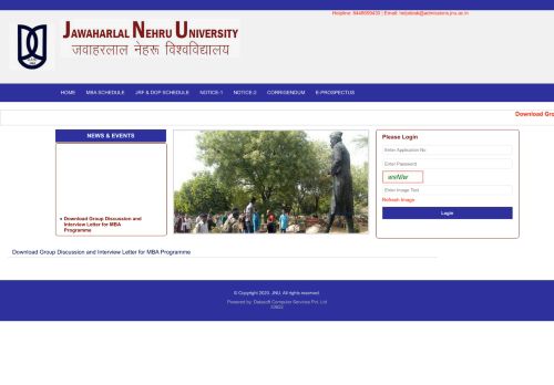 
                            1. JNU Admissions - Jawaharlal Nehru University