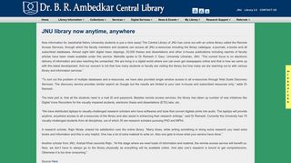 
                            9. JNU library now anytime, anywhere | Jawaharlal Nehru University ...