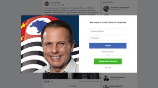 
                            13. João Doria - Acabo de doar meu 10° salário como Prefeito... | Facebook