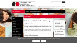 
                            10. Job-Angebot - Akademie für Marketing-Kommunikation