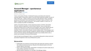 
                            10. Job Application for Account Manager - spontaneous applications at ...