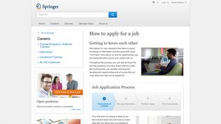 
                            4. Job application process at Springer