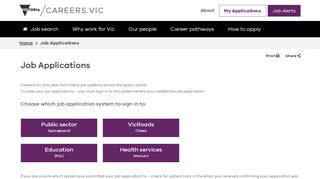 
                            6. Job application system sign in - Careers.Vic