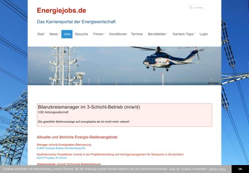 
                            12. Job »Bilanzkreismanager im 3-Schicht-Betrieb (m/w/d) / VSE ...