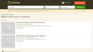 
                            8. Job Is Job Ads | Gumtree Classifieds South Africa | P87