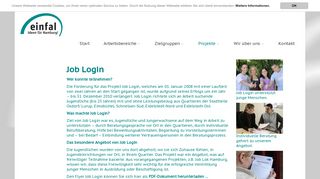 
                            7. Job Login - einfal GmbH