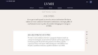 
                            2. Job offers - Recruitment, career opportunities - LVMH group