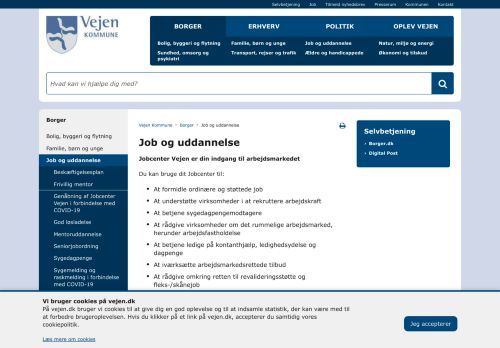 
                            9. Job og uddannelse - Vejen Kommune