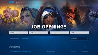 
                            9. Job Openings - Blizzard Careers - Tespa