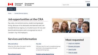 
                            5. Job opportunities at the CRA - Canada.ca